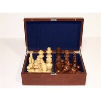 Dal Rossi 85mm Chess Pieces w/ Wood Storage Box