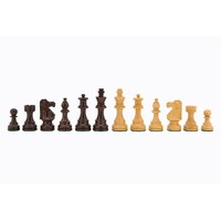 Dal Rossi 95mm French Lardy Boxwood/Sheesham Double Weighted Chess Pieces