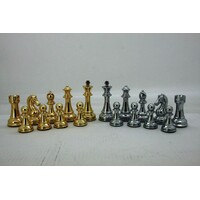 Dal Rossi 110mm Silver & Gold Chess Pieces