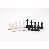 Dal Rossi 110mm Black and White Weighted Chess Pieces - L3222DR-P