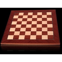 Dal Rossi 50cm Mohogany and Maple Chess Board  - L7814DR-B