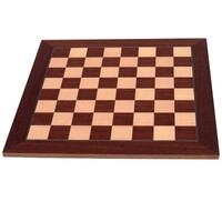 Dal Rossi 40cm Palisander and Maple Chess Board  - L7882DR-B