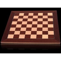 Dal Rossi 50cm Palisander and Maple Chess Board  - L7884DR-B