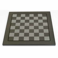 Dal Rossi 50cm Carbon Fibre Finish Chess Board  - L7906DR-B
