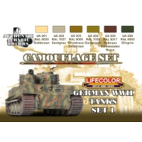 Lifecolor German Tanks WWII #1 Acrylic Paint Set