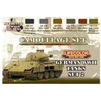 Lifecolor German Tanks WWII #2 Acrylic Paint Set
