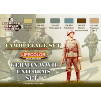 Lifecolor German Uniforms WWII #1 Acrylic Paint Set