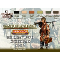 Lifecolor German Uniforms WWII #2 Acrylic Paint Set