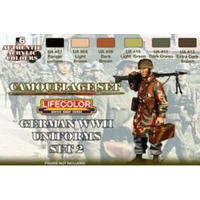 Lifecolor German Uniforms WWII #2 Acrylic Paint Set