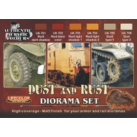 Lifecolor Dust And Rust Diorama Acrylic Paint Set