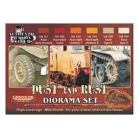 Lifecolor Dust And Rust Diorama Acrylic Paint Set