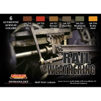 Lifecolor Rail Weathering Diorama Acrylic Paint Set