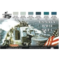 Lifecolor US Navy #1 Acrylic Paint Set