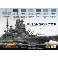 Lifecolor Royal Navy WWII Eastern Approach #1 Acrylic Paint Set
