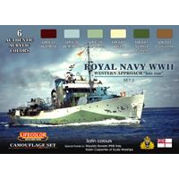 Lifecolor Royal Navy WWII Western Approach #2 Acrylic Paint Set