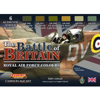 Lifecolor The Battle Of Britain "Royal Air Force Colours" Acrylic Paint Set