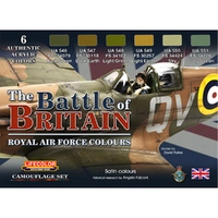 Lifecolor The Battle Of Britain "Royal Air Force Colours" Acrylic Paint Set