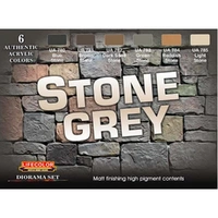 Lifecolor Stone Grey Acrylic Paint Set