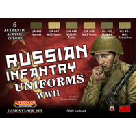 Lifecolor Russian Uniform Acrylic Paint Set