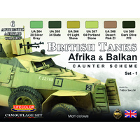 Lifecolor British Tanks #1 Acrylic Paint Set