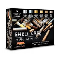 Lifecolor Shell Case Metal Colour Set 1 Acrylic Paint Set