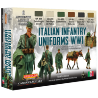 Lifecolor Italian Infantry Uniforms WWI 6 Colour Acrylic Paint Set