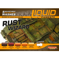 Lifecolor Liquid Pigments Rust Wizard (5 Wash Set)