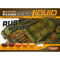 Lifecolor Liquid Pigments Rust Wizard (5 Wash Set)