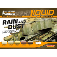 Lifecolor Liquid Pigments Rain And Dust Makeup (5 Wash Set)