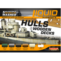 Lifecolor Liquid Pigments Hulls & Wooden Decks (5 Wash Set)