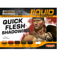 Lifecolor Liquid Pigments Quick Flesh Shadowing (5 Wash Set)