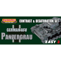 Lifecolor German AFV Panzergrau Constrast Acrylic Paint Set
