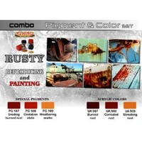 Lifecolor Rusty Pigment And Colour Combo Acrylic Paint Set