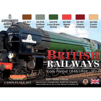 Lifecolor British Trains #1 Acrylic Paint Set