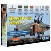 Lifecolor Hellenic Air Force Set 2 6 Colour Acrylic Paint Set