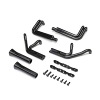 Losi Header Set, Matte Black, 22S Sprint Car