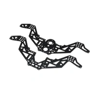 Losi Chassis Plate Set V2, Black, Mini LMT Megalodon