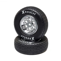 Losi Mounted Front Tyre Set, Hard, 22S Sprint Car
