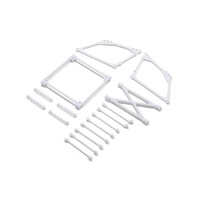 Losi Top Wing Mount Set, White, 22S Sprint Car