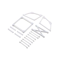 Losi Top Wing Mount Set, White, 22S Sprint Car