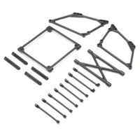 Losi Top Wing Mount Set, Black, 22S Sprint Car