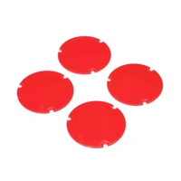 Losi Wheel Cover Set, Red, 22S Sprint Car