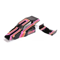 Losi Body and Wing, Black, Mini JRX2