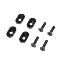 Losi 20T Black Engine Mount Insert and Screws, 4pcs, DBXL 2.0