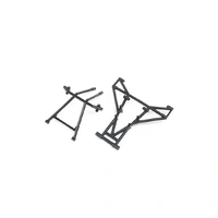 Losi Front and Upper Cage Bars, Black, LMT Mega