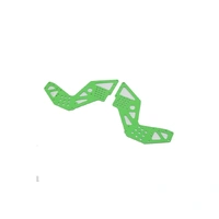 Losi Rear Chassis Plate, Green, 2pcs, King Sling