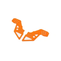 Losi Front Chassis Plate, Orange, 2pcs, Bog Hog