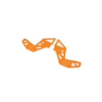 Losi Rear Chassis Plates, Orange, 2pcs, Bog Hog