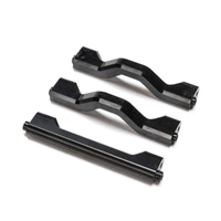 Losi Black Aluminium Crossbar, Center Chassis, 3pcs, LMT, Tuned LMT