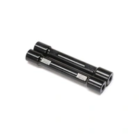 Losi Black Aluminium Crossbar, Upper 4-link, 2pcs, LMT, Tuned LMT